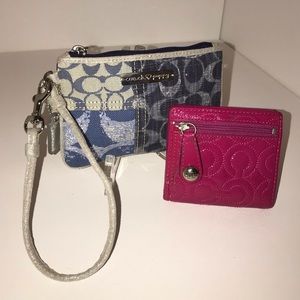 Set of Coach Wristlet and Wallet